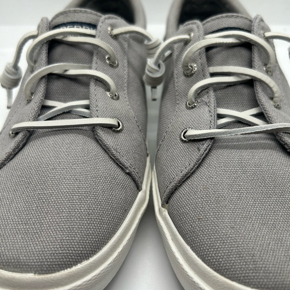 Sperry Top Sider Grey Slip On Canvas Casual - Picture 3 of 12